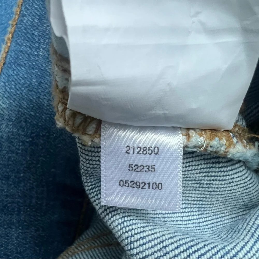 SPANX Crop Wide Leg Jeans Medium Wash Blue Denim Pull On Stretch Classic Size S - Picture 8 of 12